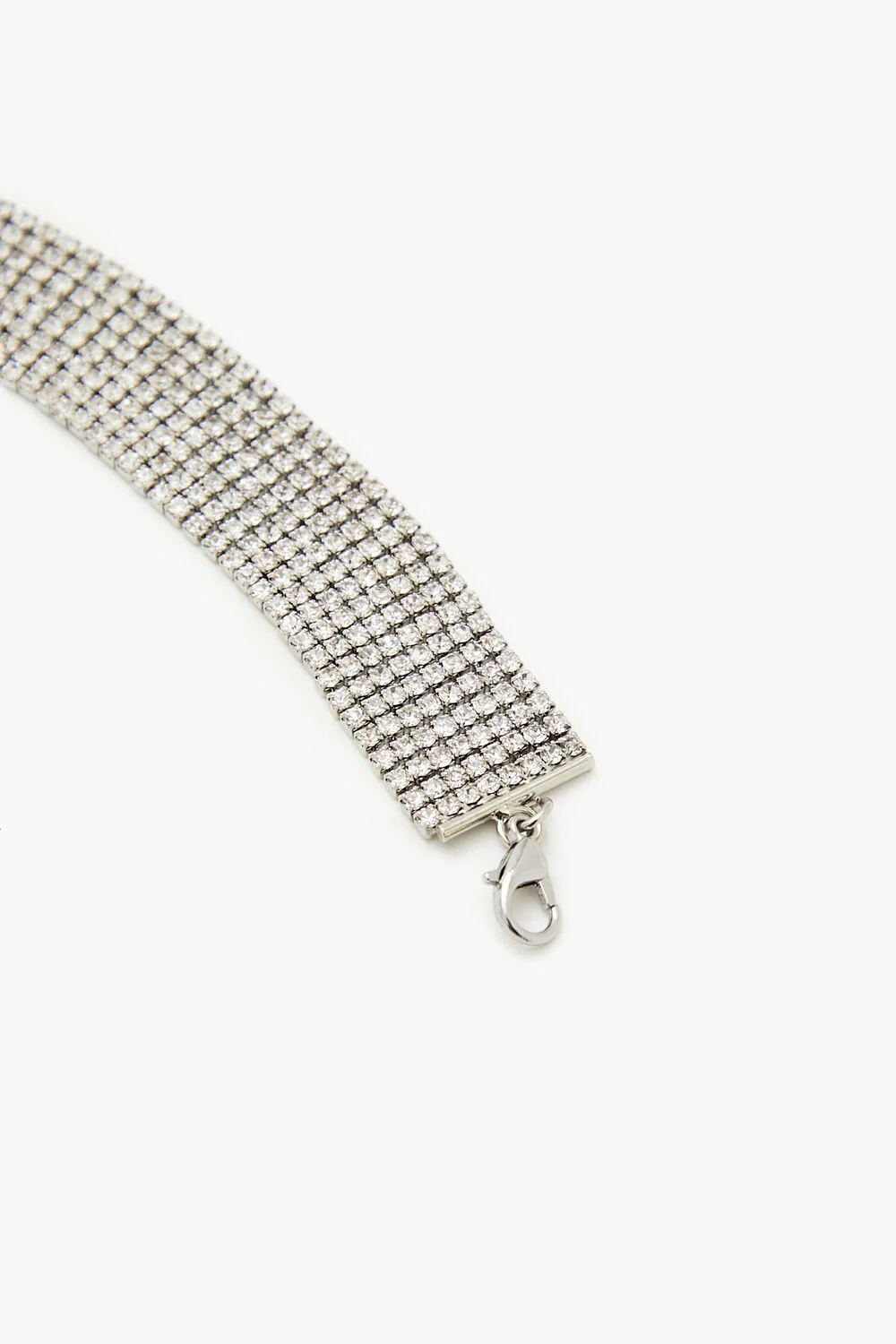 Rhinestone Fringe Choker Necklace - Image 5