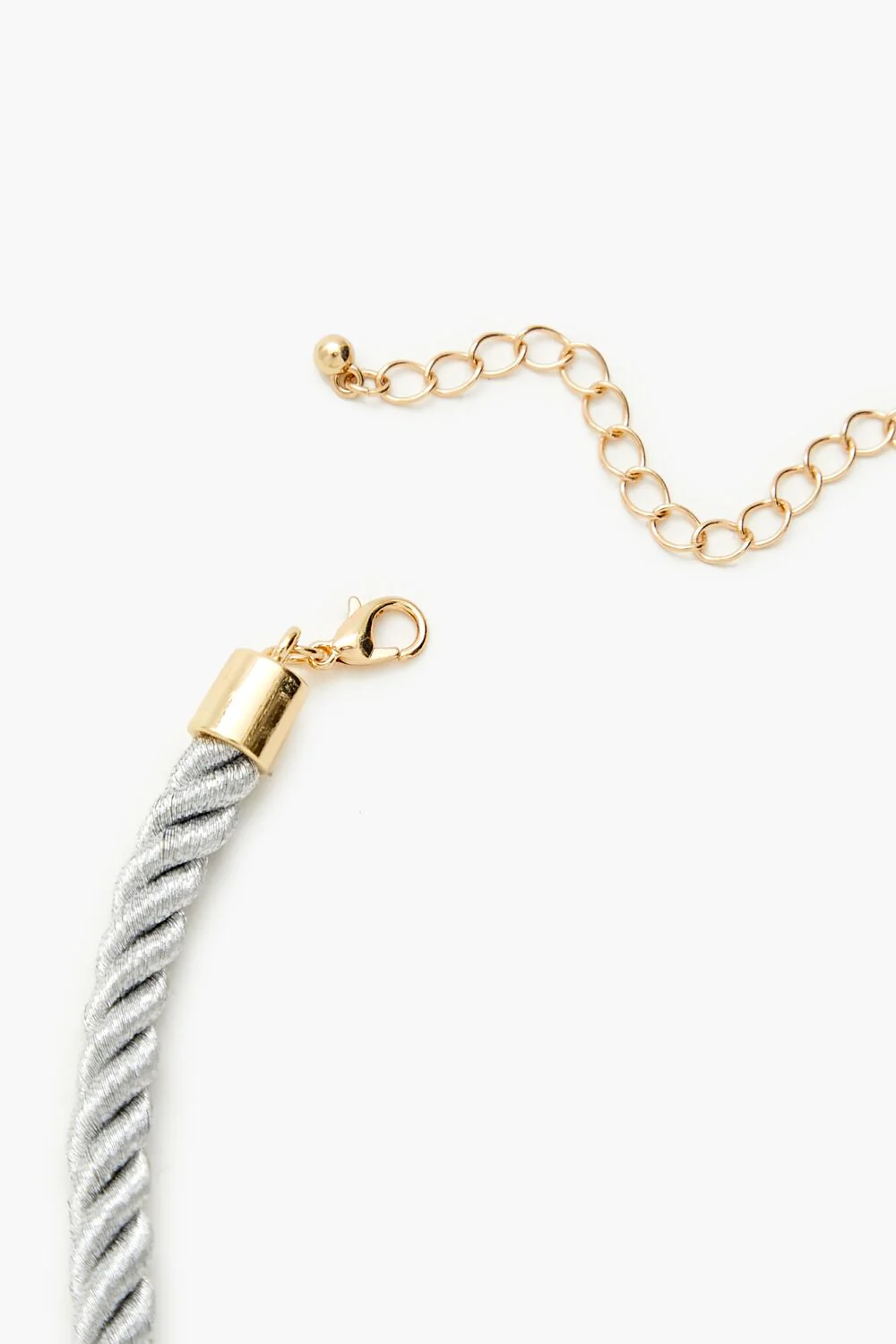 Hammered Pendant Rope Necklace - Image 4