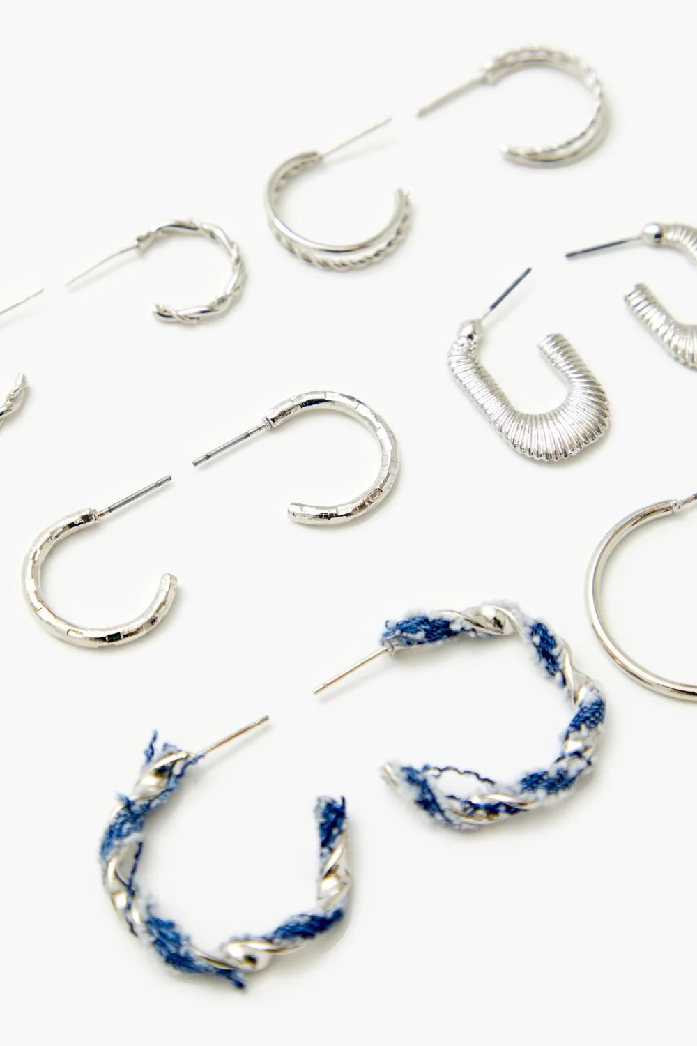 Twisted String Hoop Earring Set - Image 2