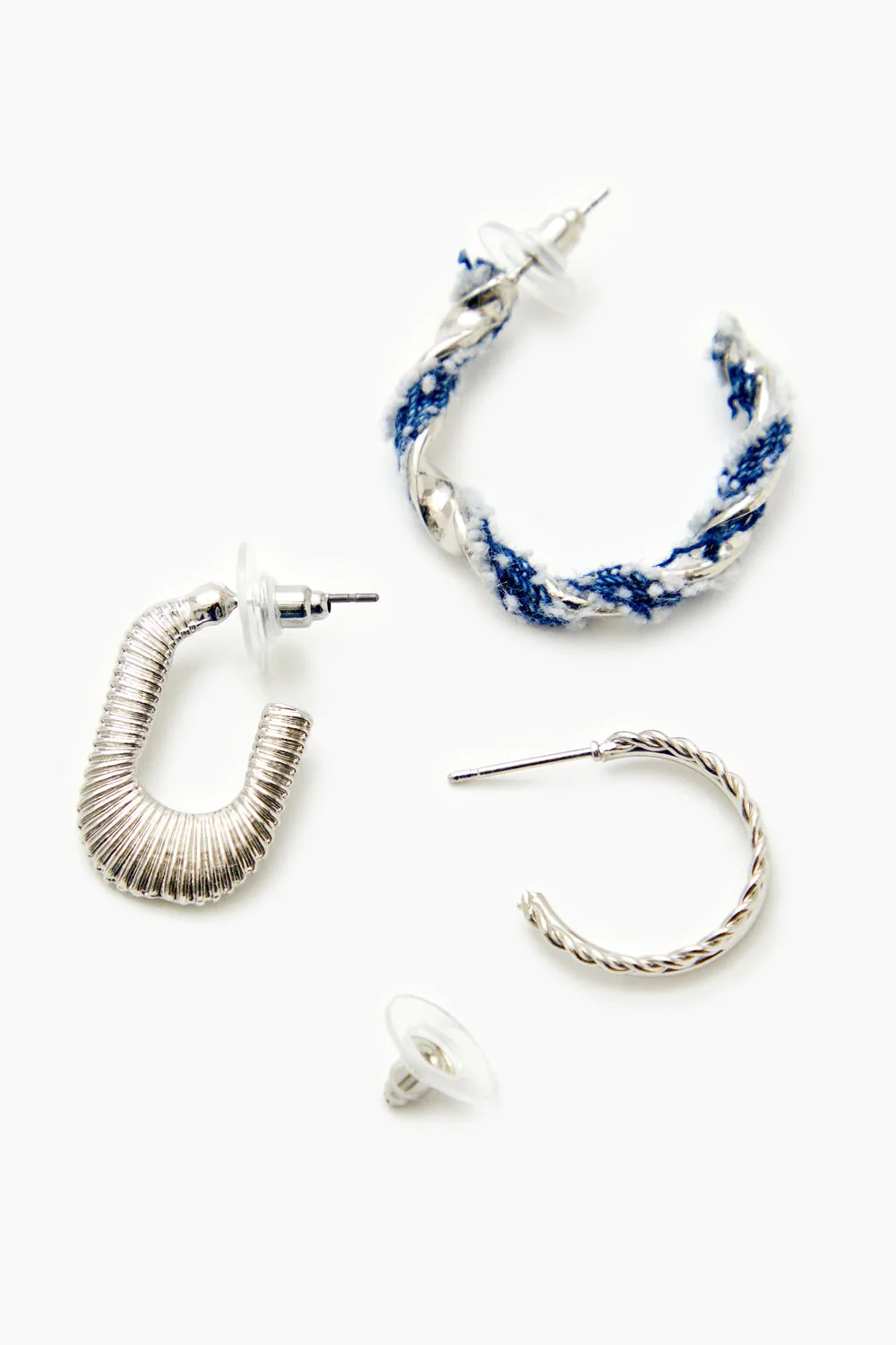 Twisted String Hoop Earring Set - Image 4