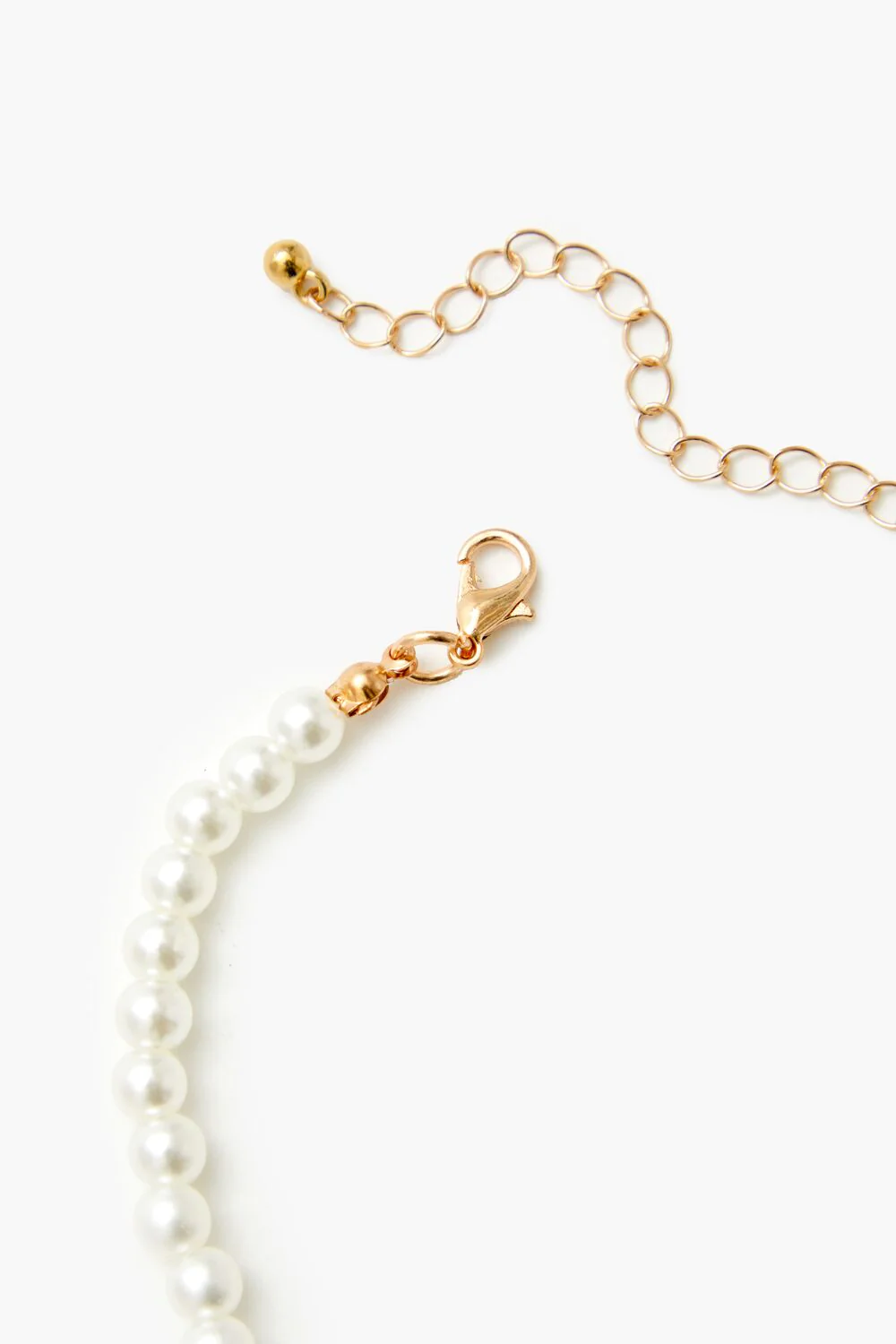 Faux Pearl Bow Pendant Necklace - Image 4