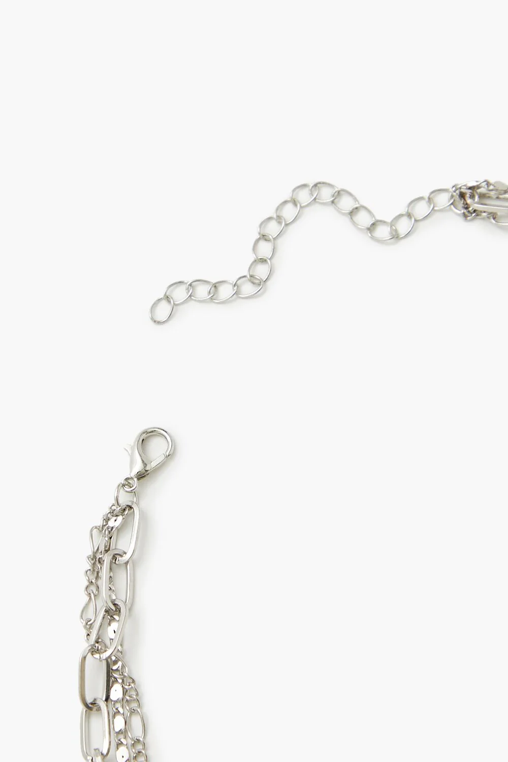 Layered Hammered Ring Necklace - Image 4