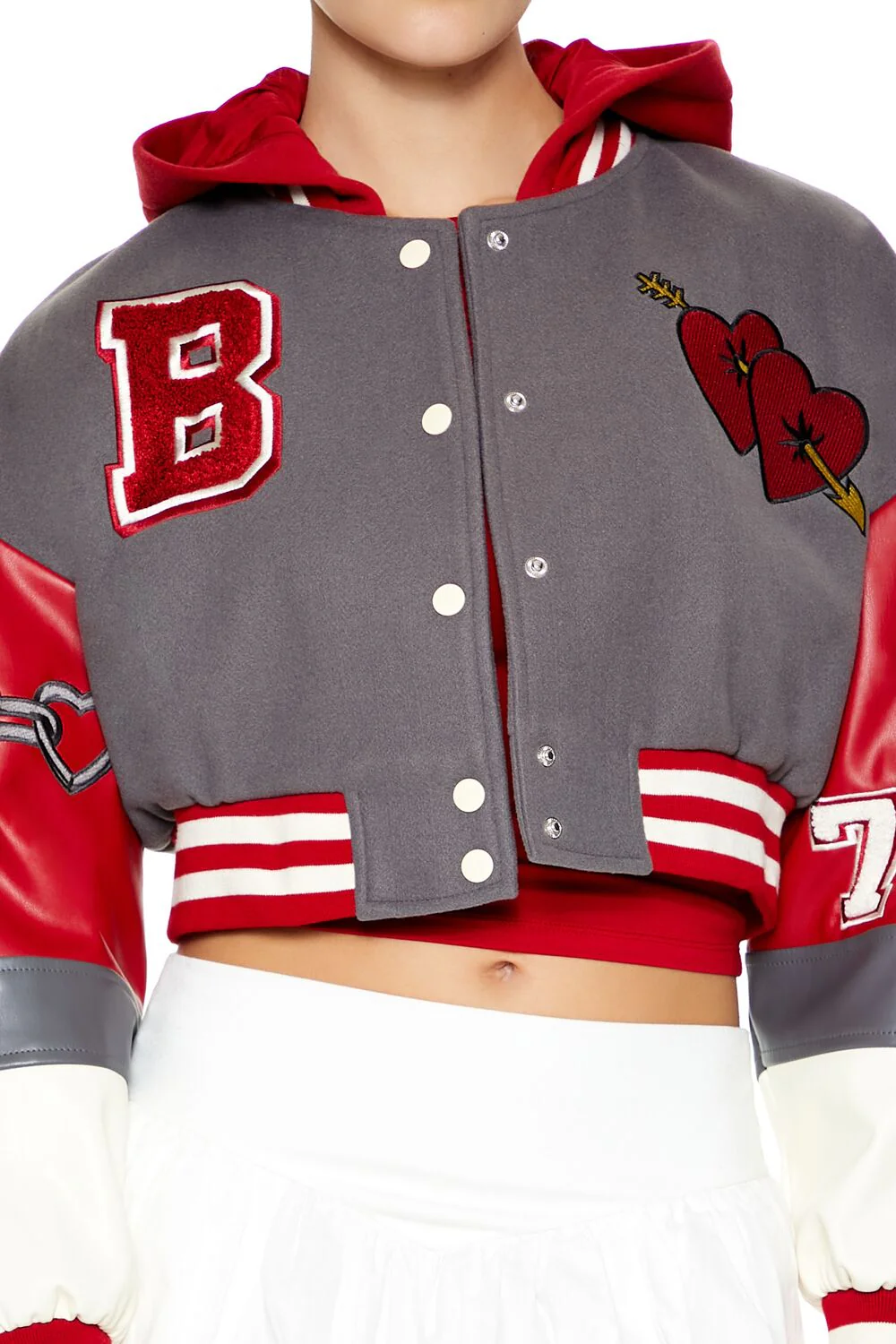 Babygirl Varsity Patch Jacket - Image 3