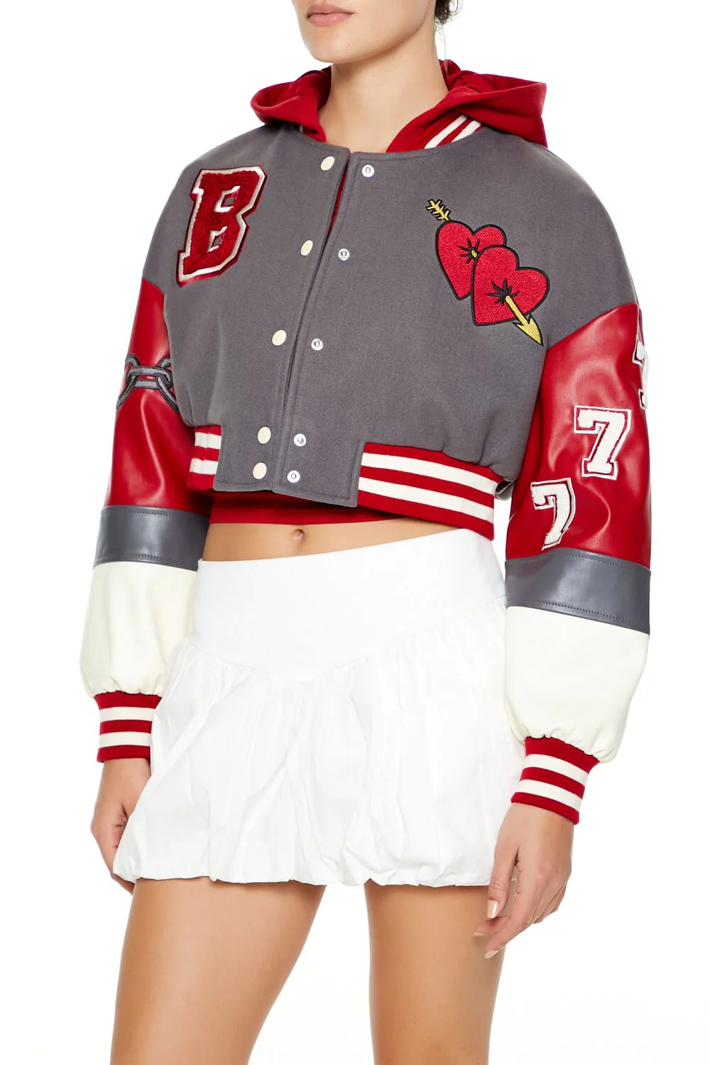Babygirl Varsity Patch Jacket - Image 4