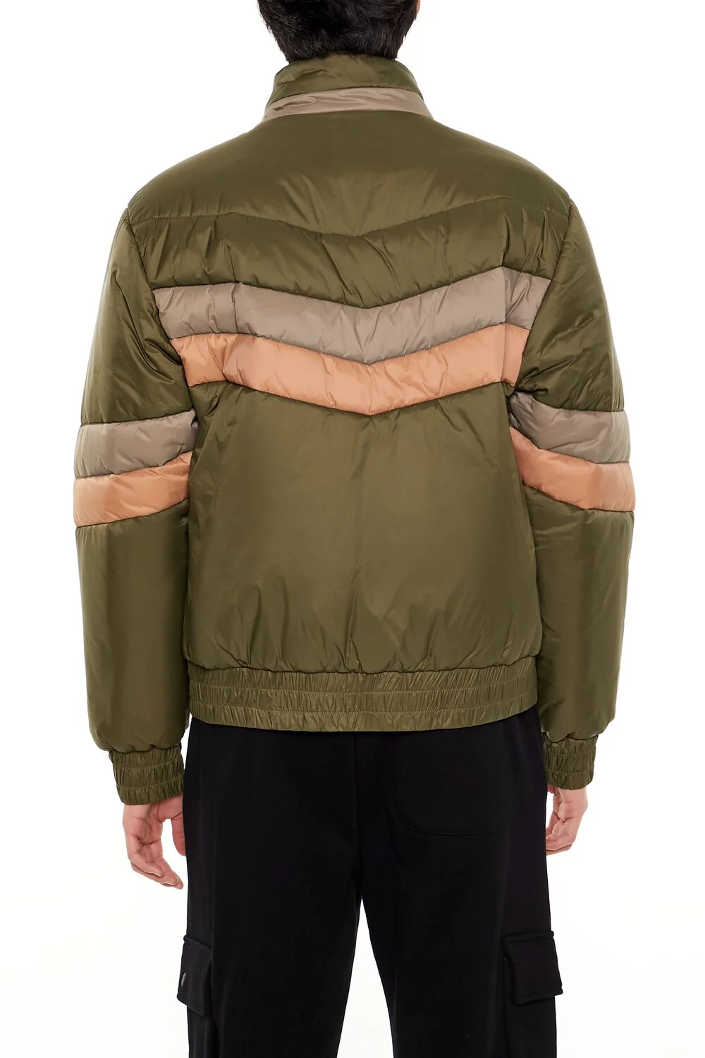 Colorblock Funnel Neck Puffer Jacket - Image 10