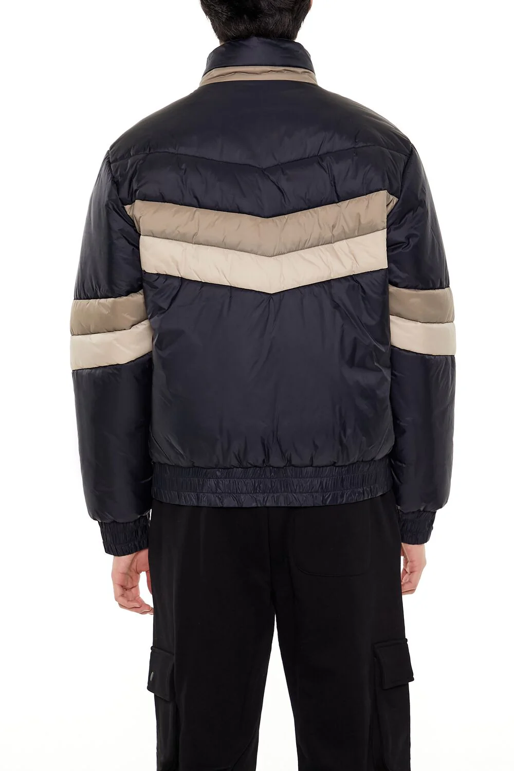 Colorblock Funnel Neck Puffer Jacket - Image 5