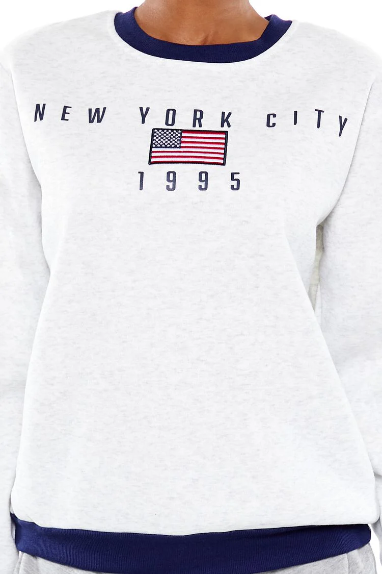 Embroidered New York City Pullover - Image 3