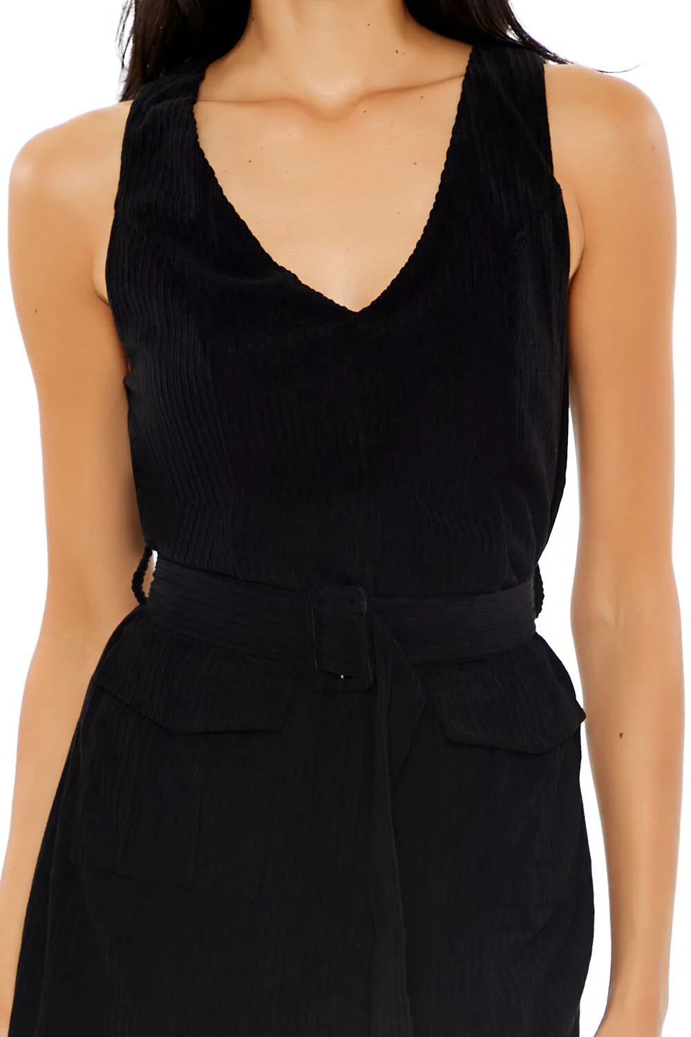 Belted Corduroy Mini Dress - Image 5