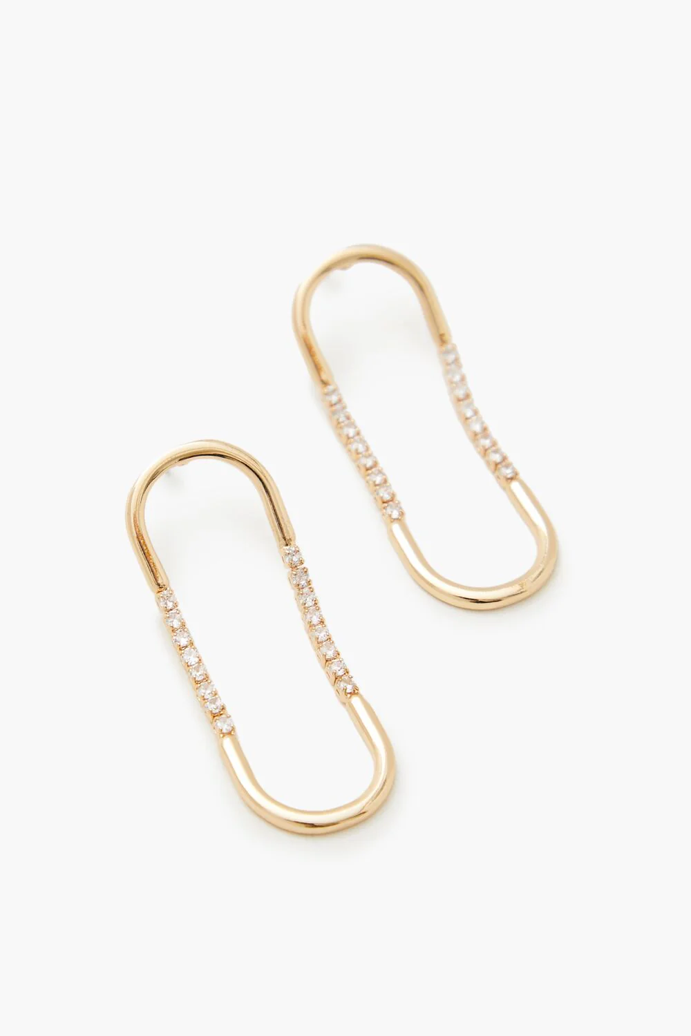 Geo Rhinestone Drop Earrings - Image 2