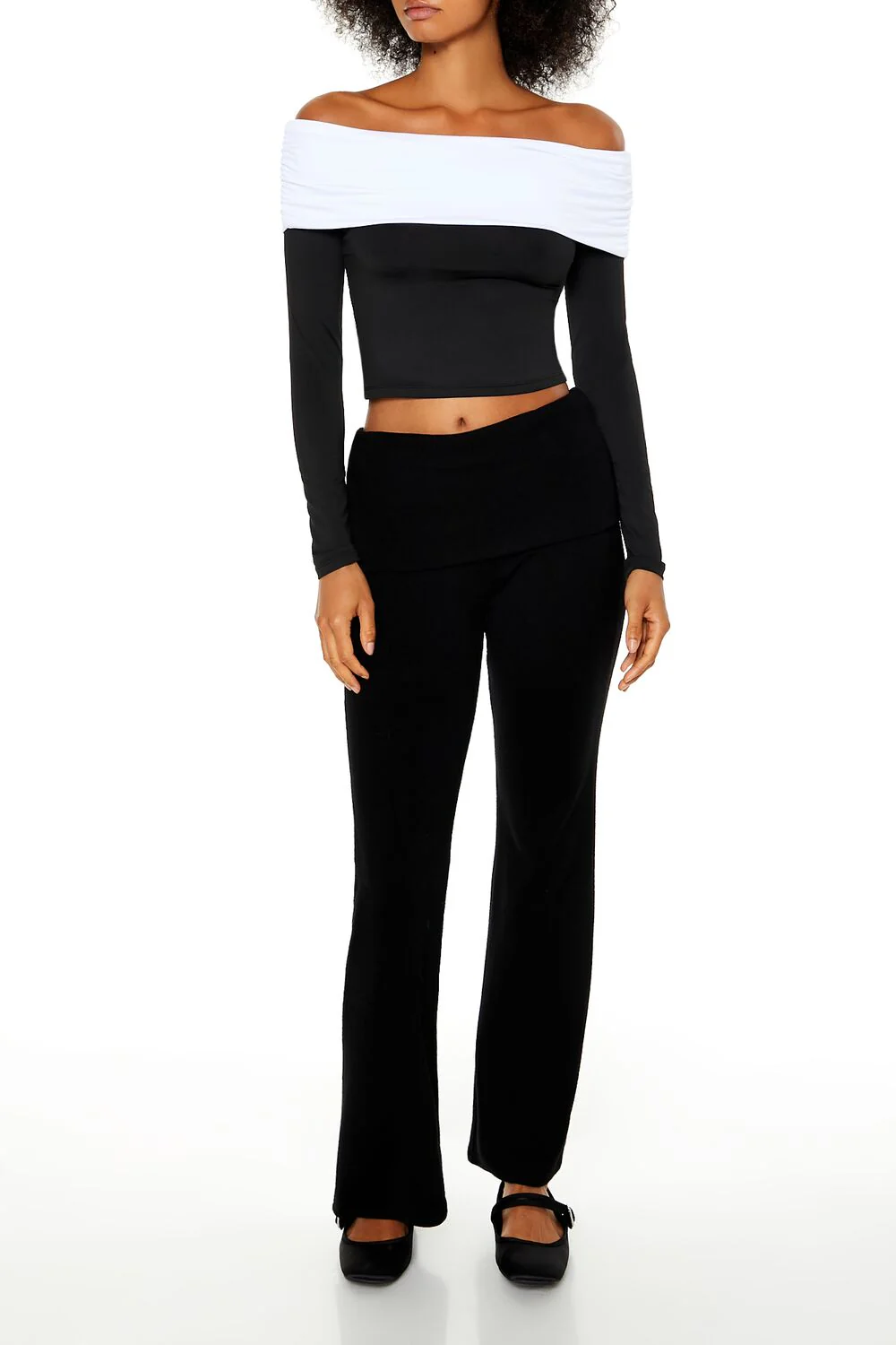Colorblock Off-the-Shoulder Top - Image 2