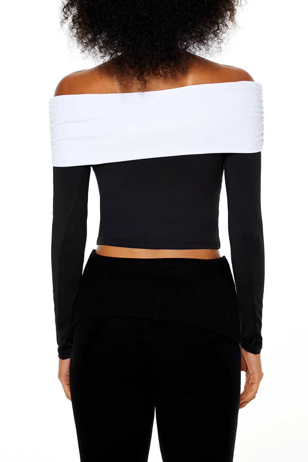 Colorblock Off-the-Shoulder Top - Image 5