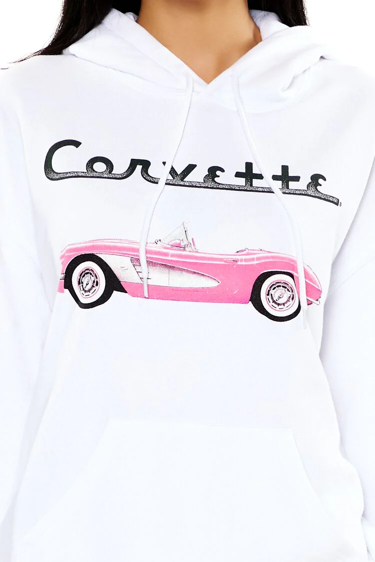 Fleece Corvette Graphic Hoodie - Image 3