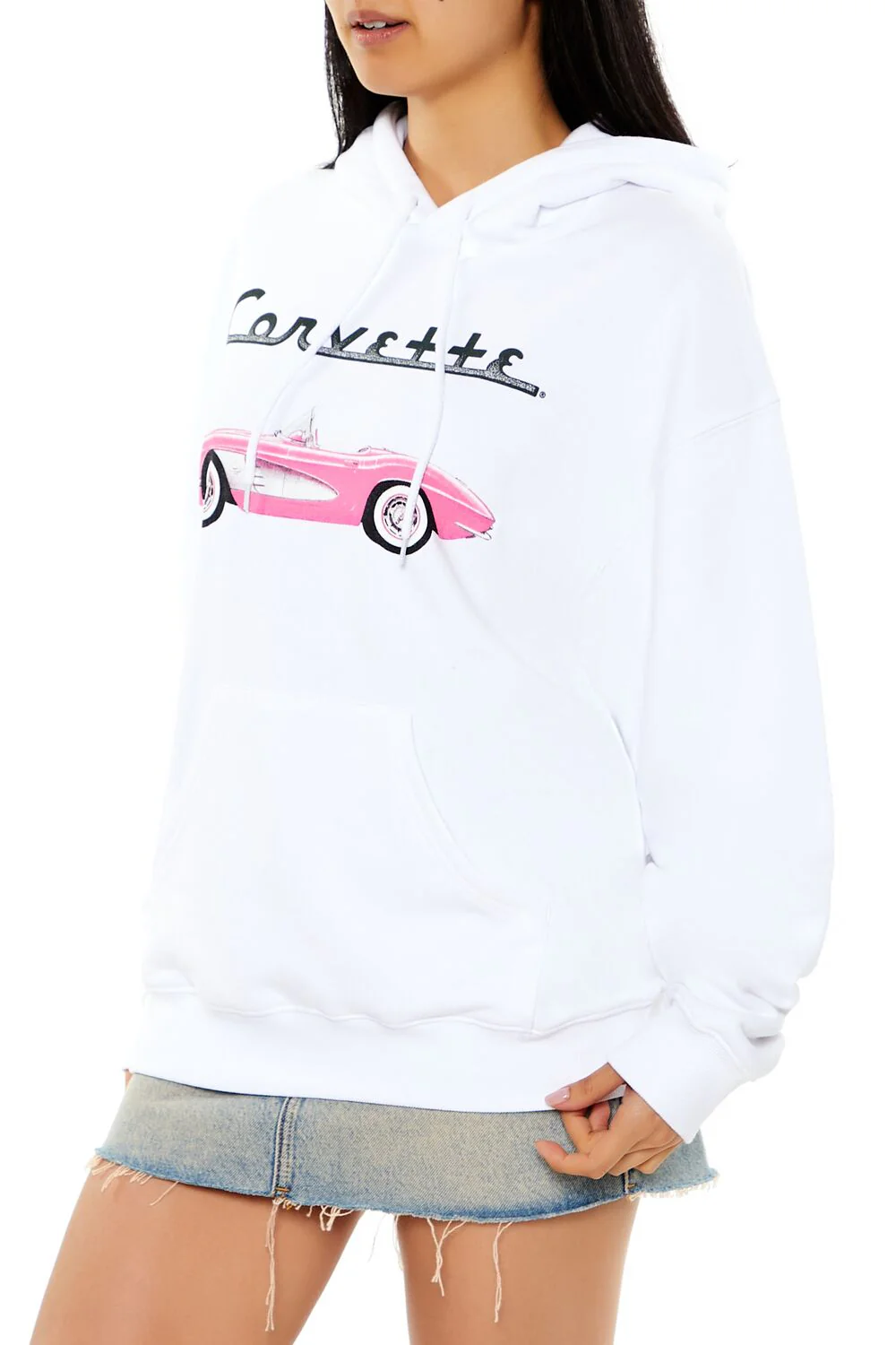 Fleece Corvette Graphic Hoodie - Image 4