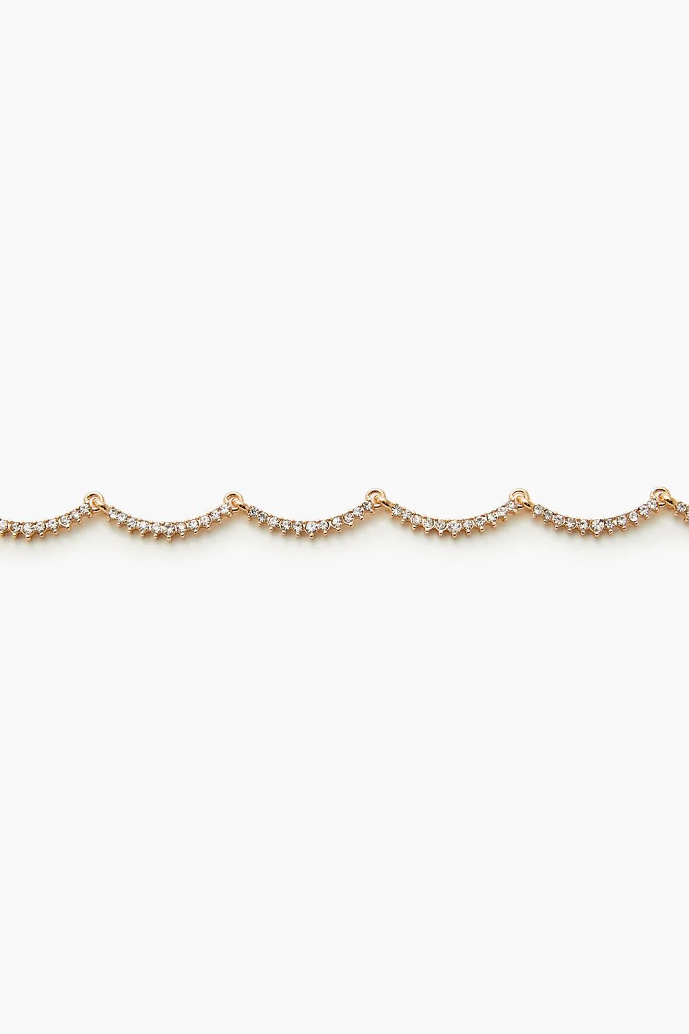 Rhinestone Scalloped Necklace - Image 2