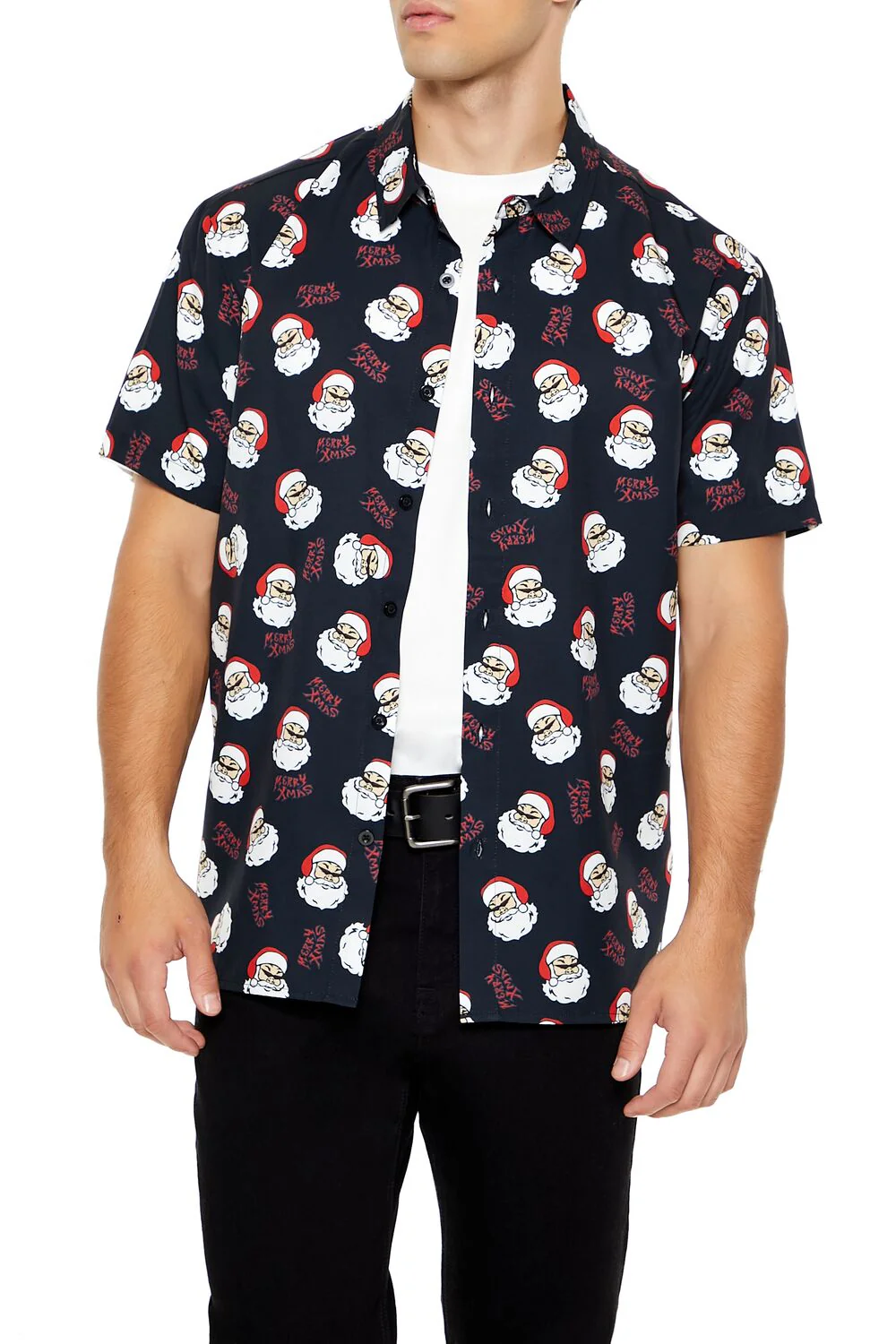 Christmas Santa Motif Shirt - Image 2