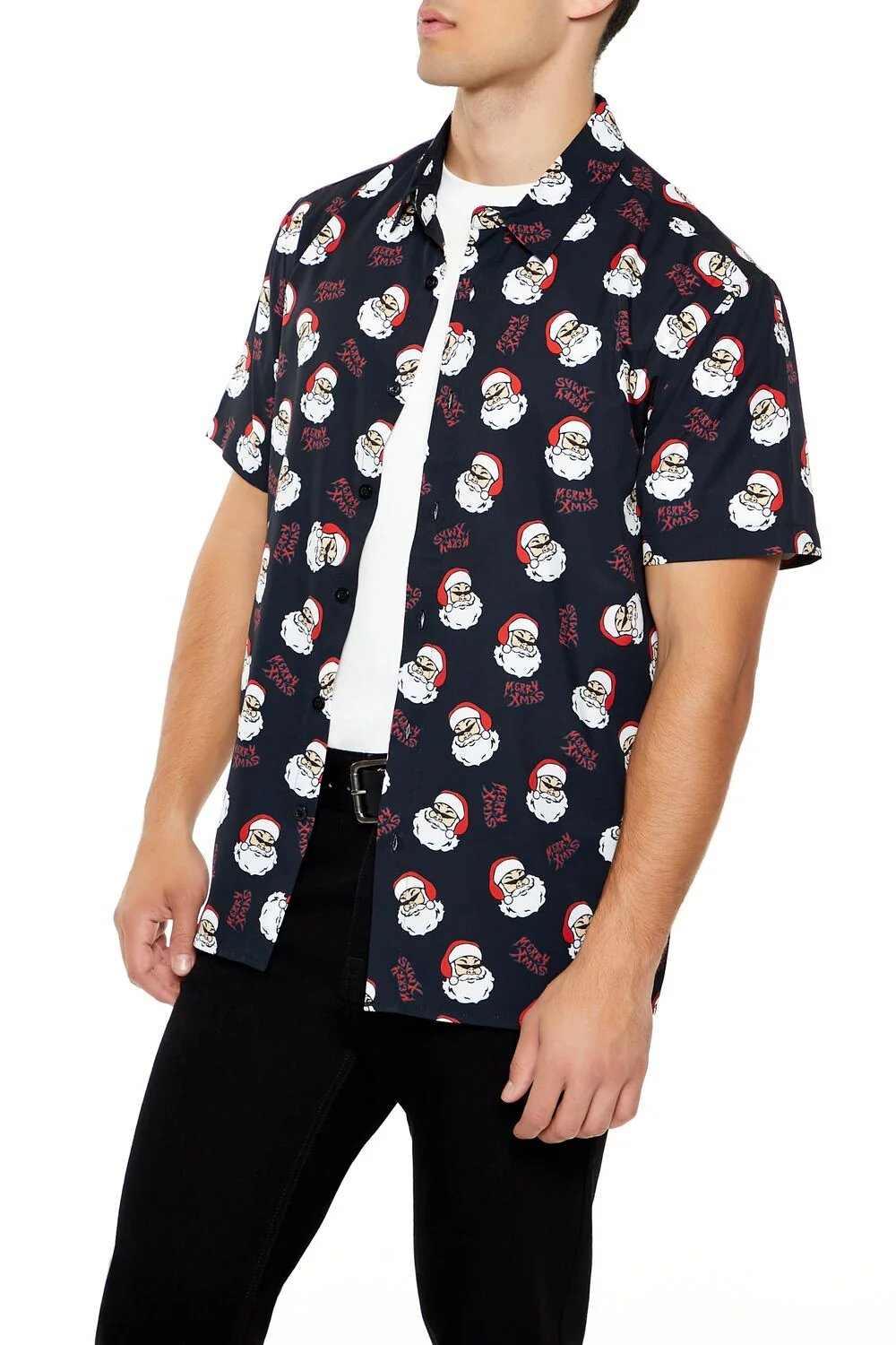 Christmas Santa Motif Shirt - Image 4