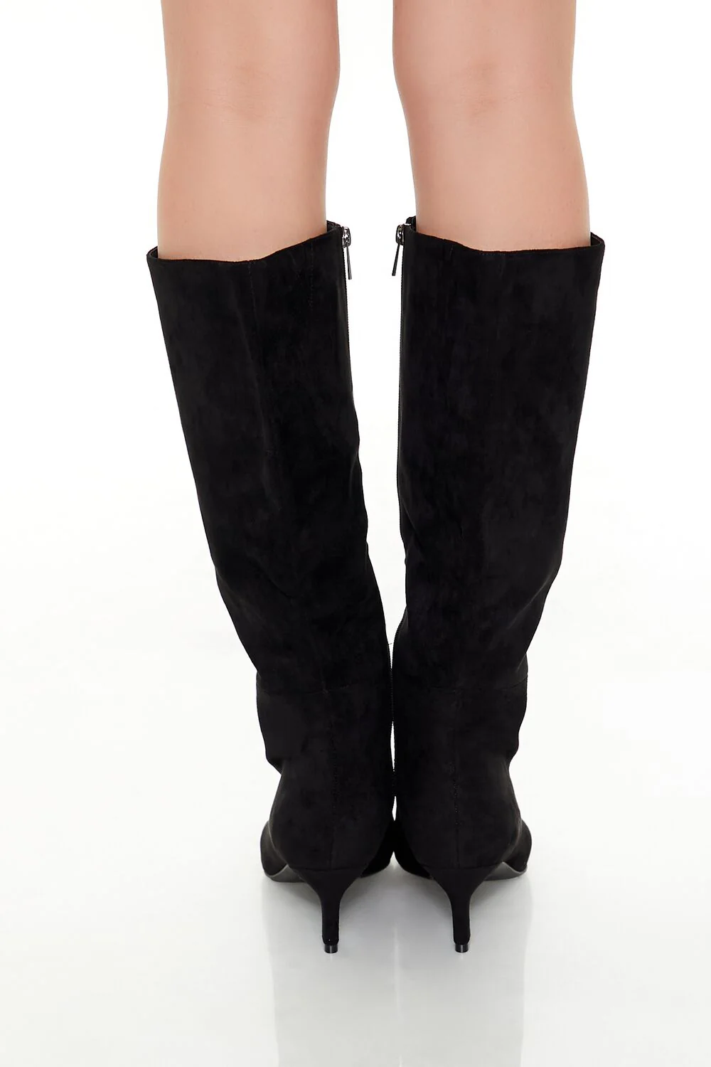 Faux Suede Pointed-Toe Boots - Image 3