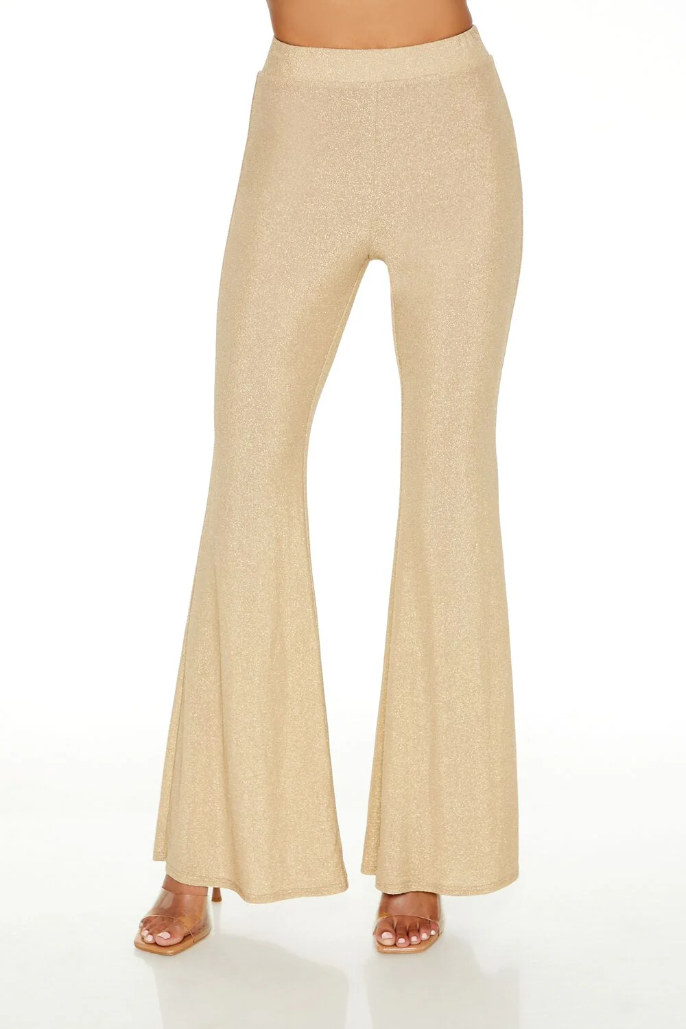 Glitter High-Rise Flare Pants - Image 2
