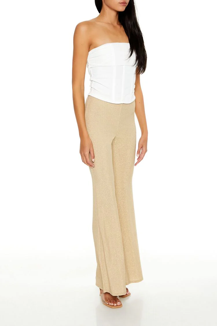 Glitter High-Rise Flare Pants - Image 3