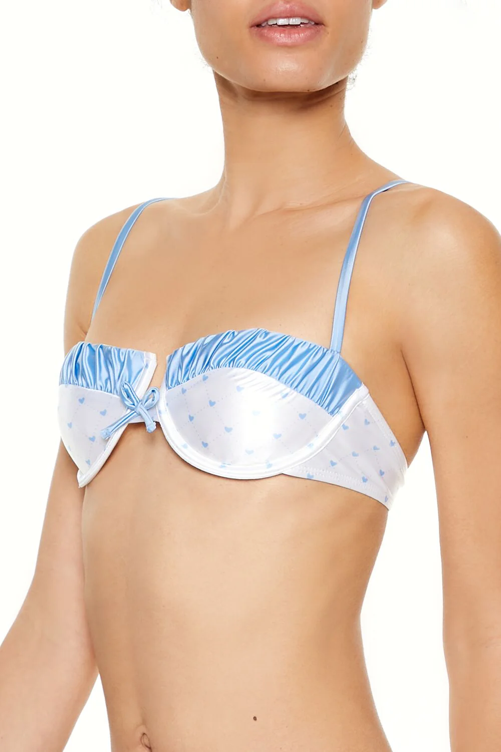 Satin Hearts Underwire Bikini Top - Image 3