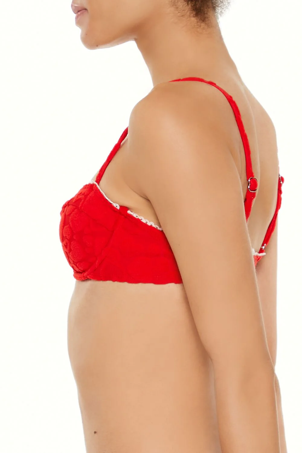 Heart Terry Underwire Bikini Top - Image 4