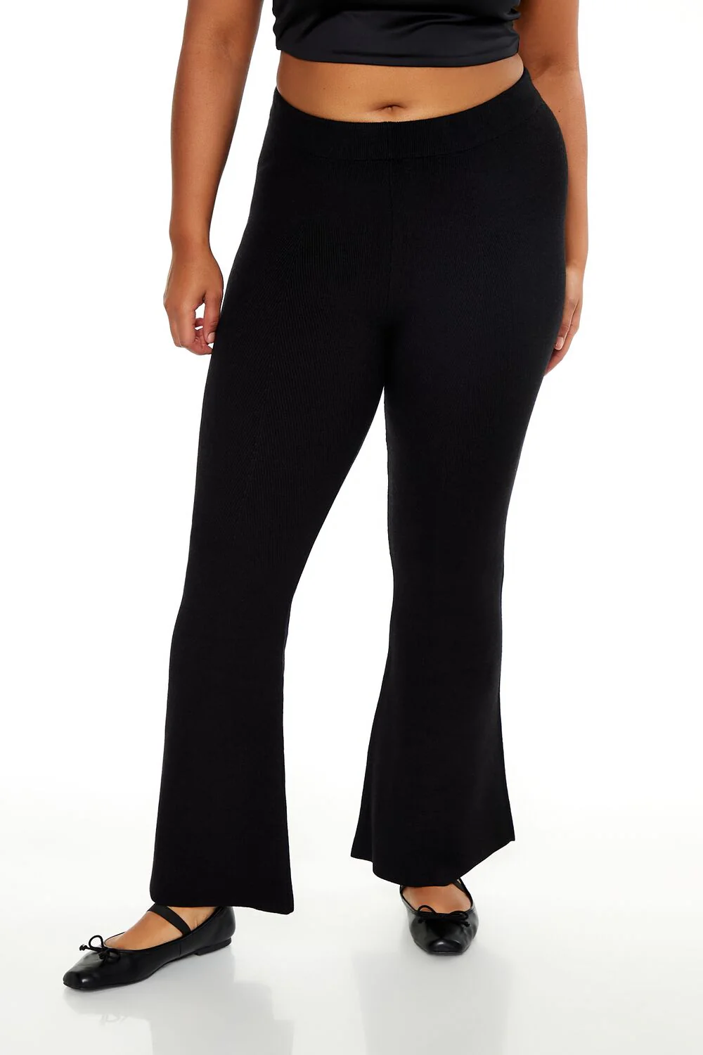 Plus Size Mid-Rise Flare Pants - Image 2