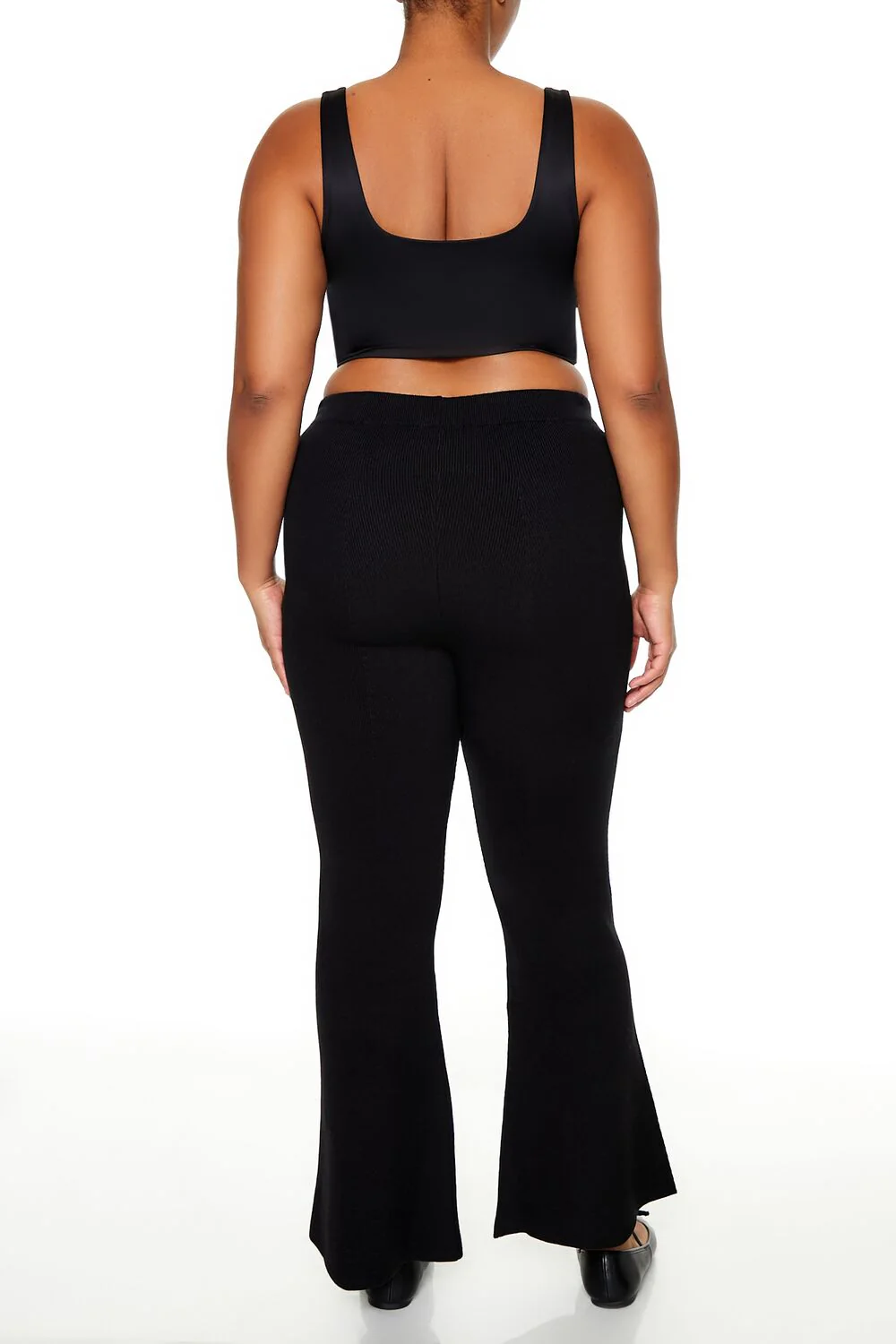 Plus Size Mid-Rise Flare Pants - Image 4
