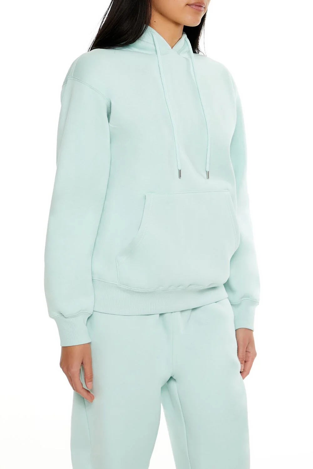 Fleece Drawstring Hoodie - Image 4