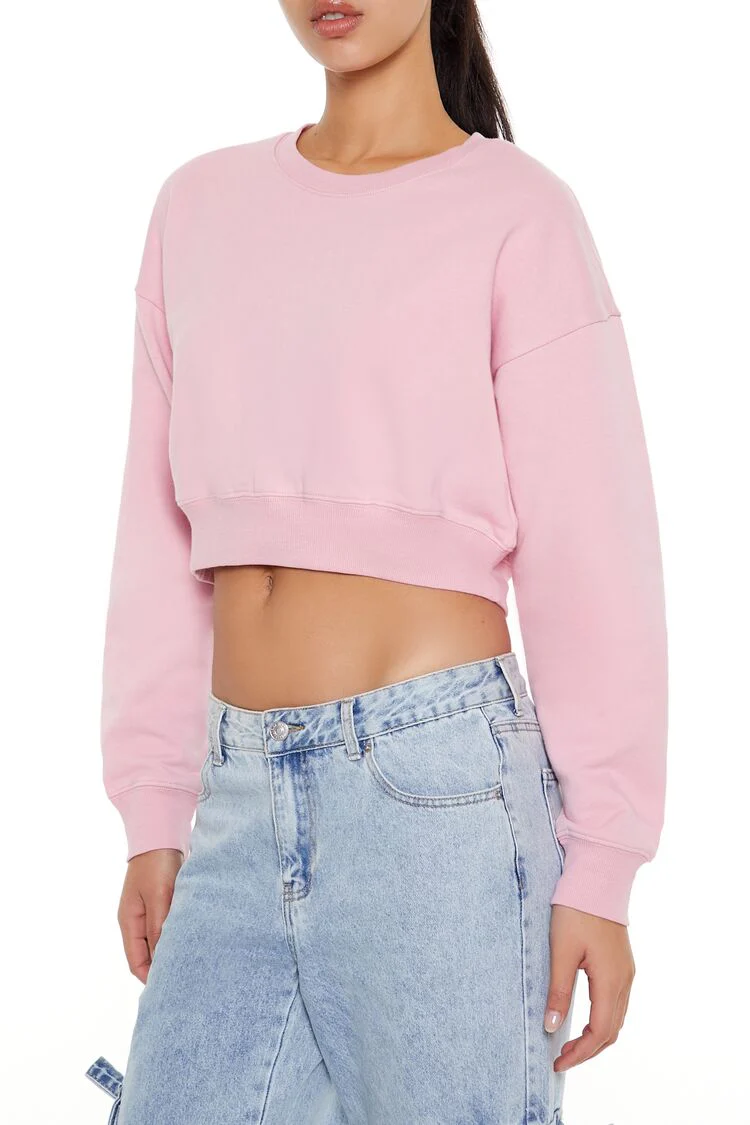 Cropped Fleece Pullover - Image 4
