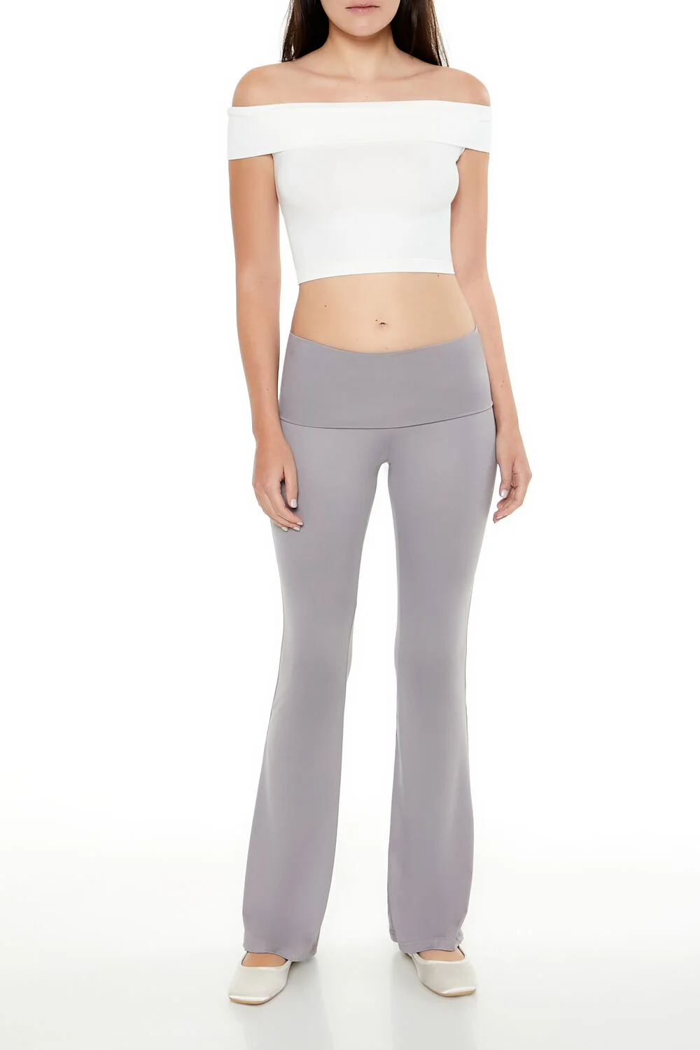 Seamless Off-the-Shoulder Crop Top - Image 2