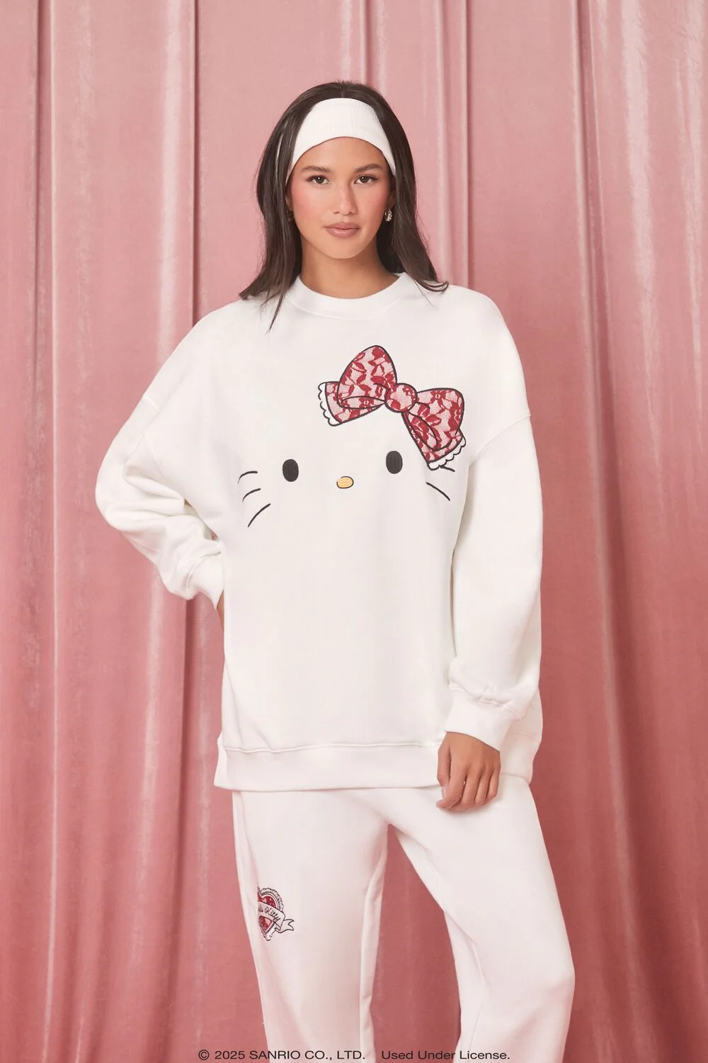 Embroidered Hello Kitty Pullover - Image 3