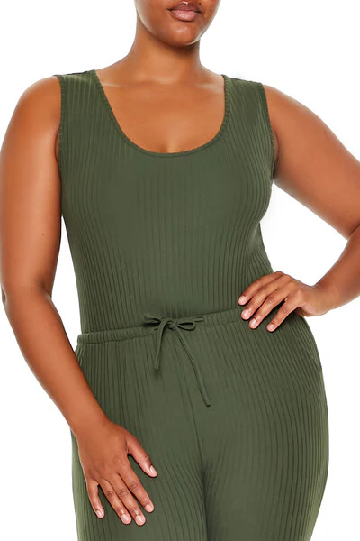 Plus Size Sleeveless Jumpsuit - Image 2