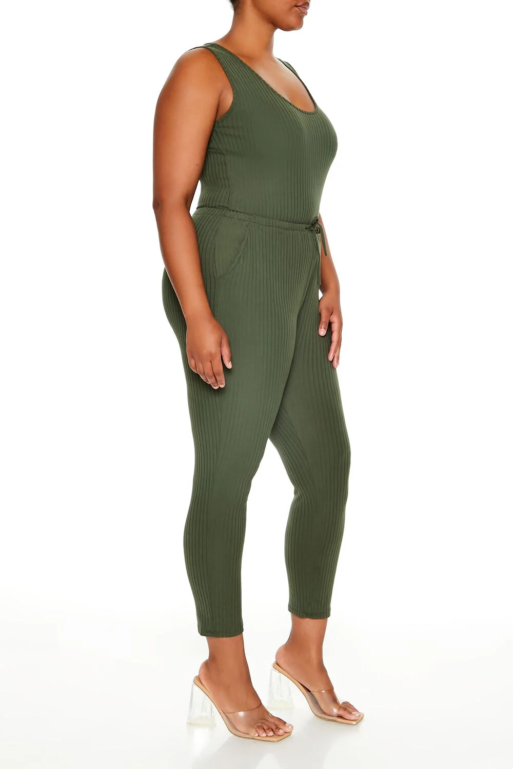 Plus Size Sleeveless Jumpsuit - Image 3