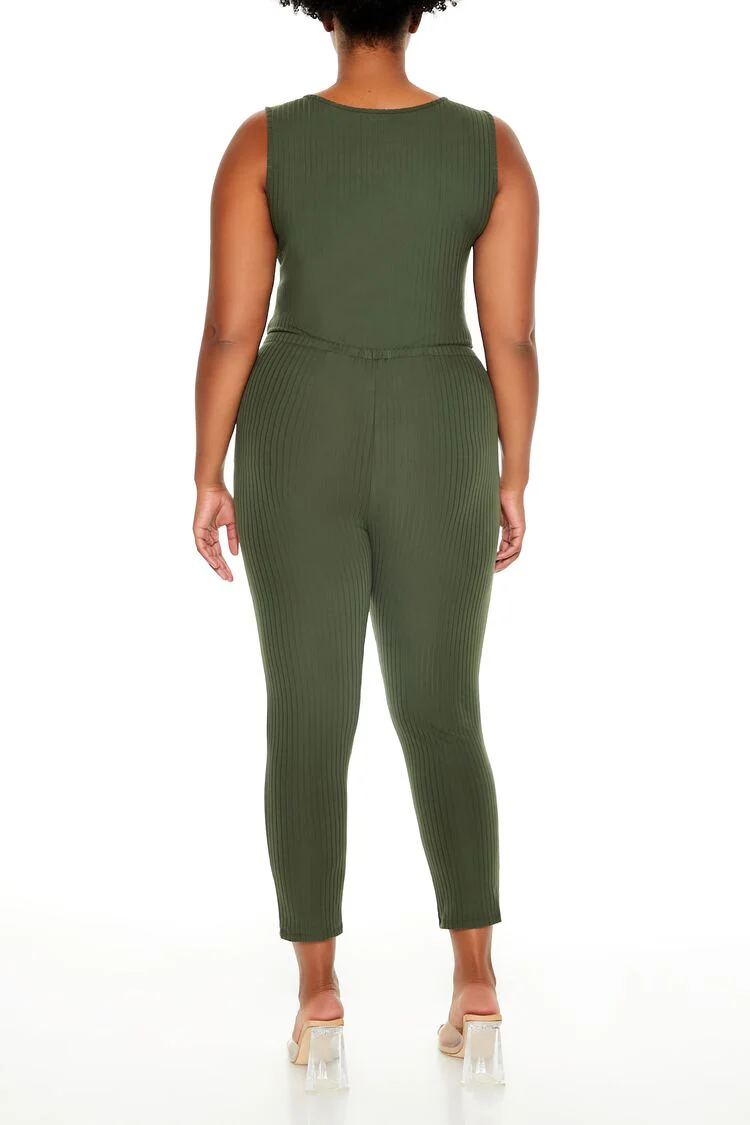 Plus Size Sleeveless Jumpsuit - Image 4