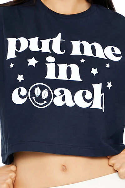 Put Me In Coach Baby Tee - Image 5