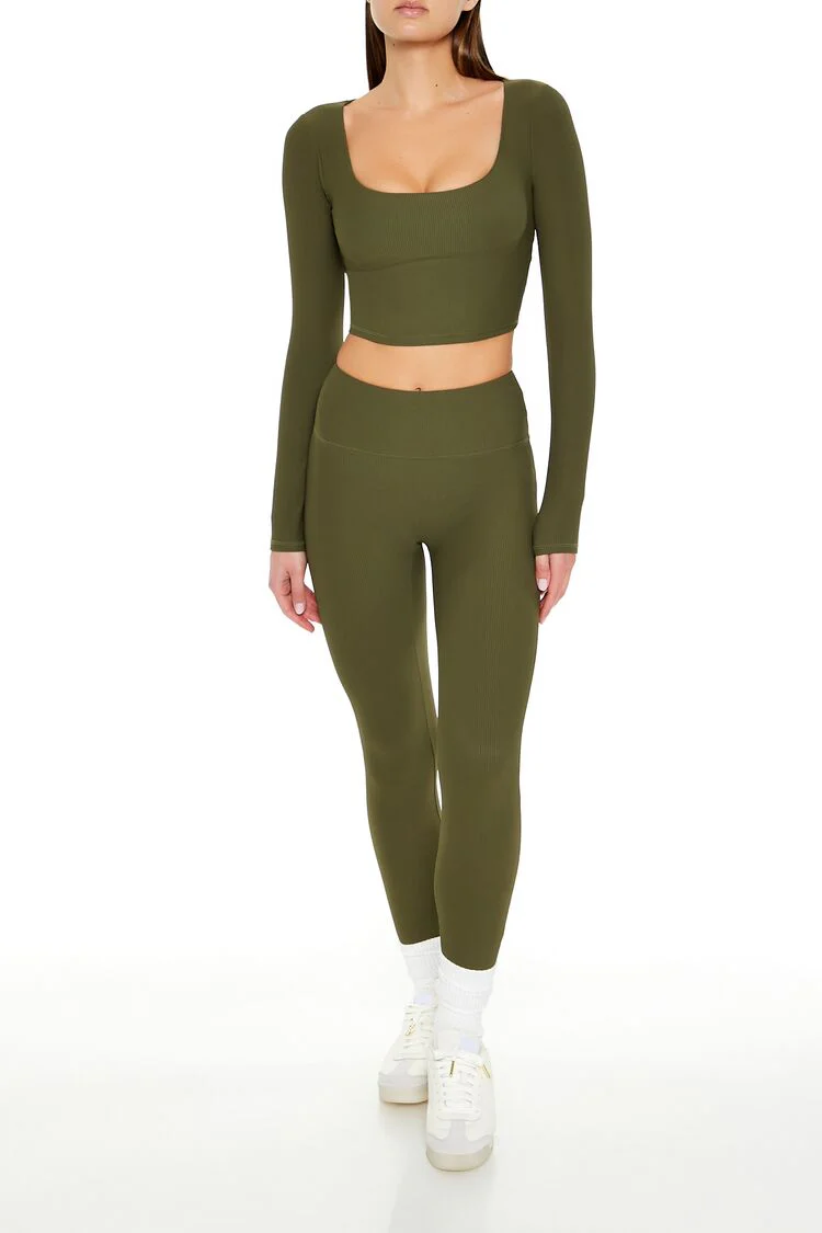 Active Square-Neck Crop Top - Image 7