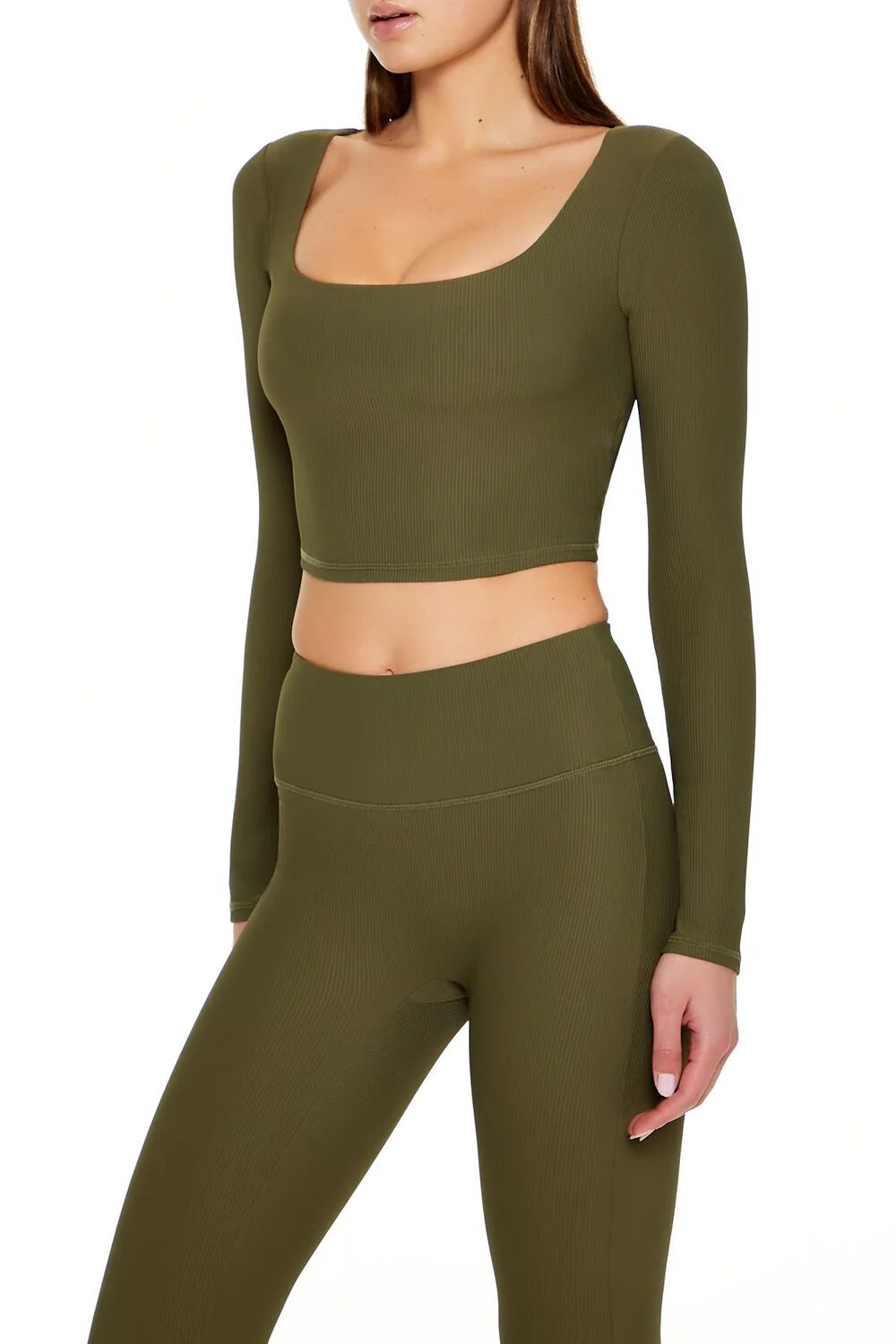 Active Square-Neck Crop Top - Image 9