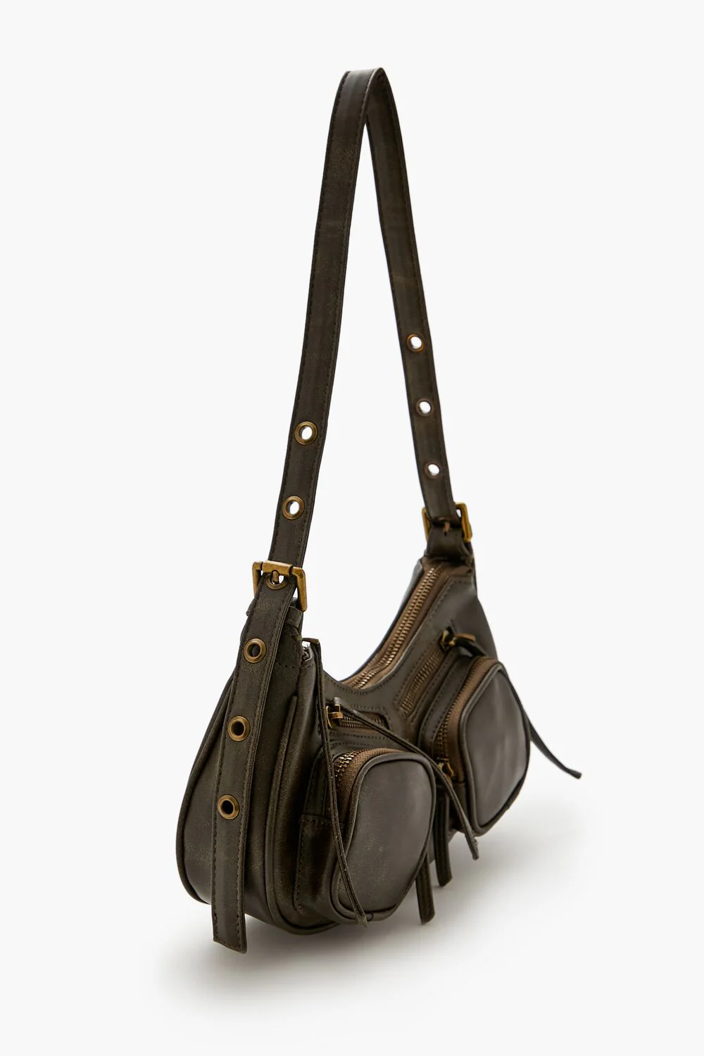 Faux Leather Shoulder Bag - Image 2