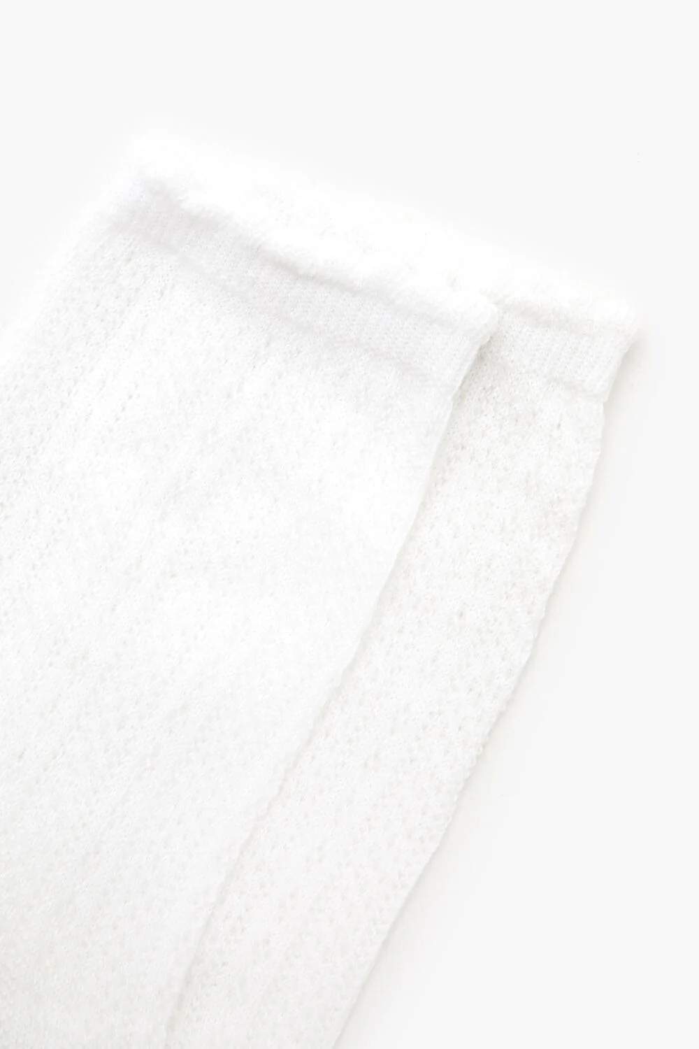 Pointelle Knit Crew Socks - Image 3