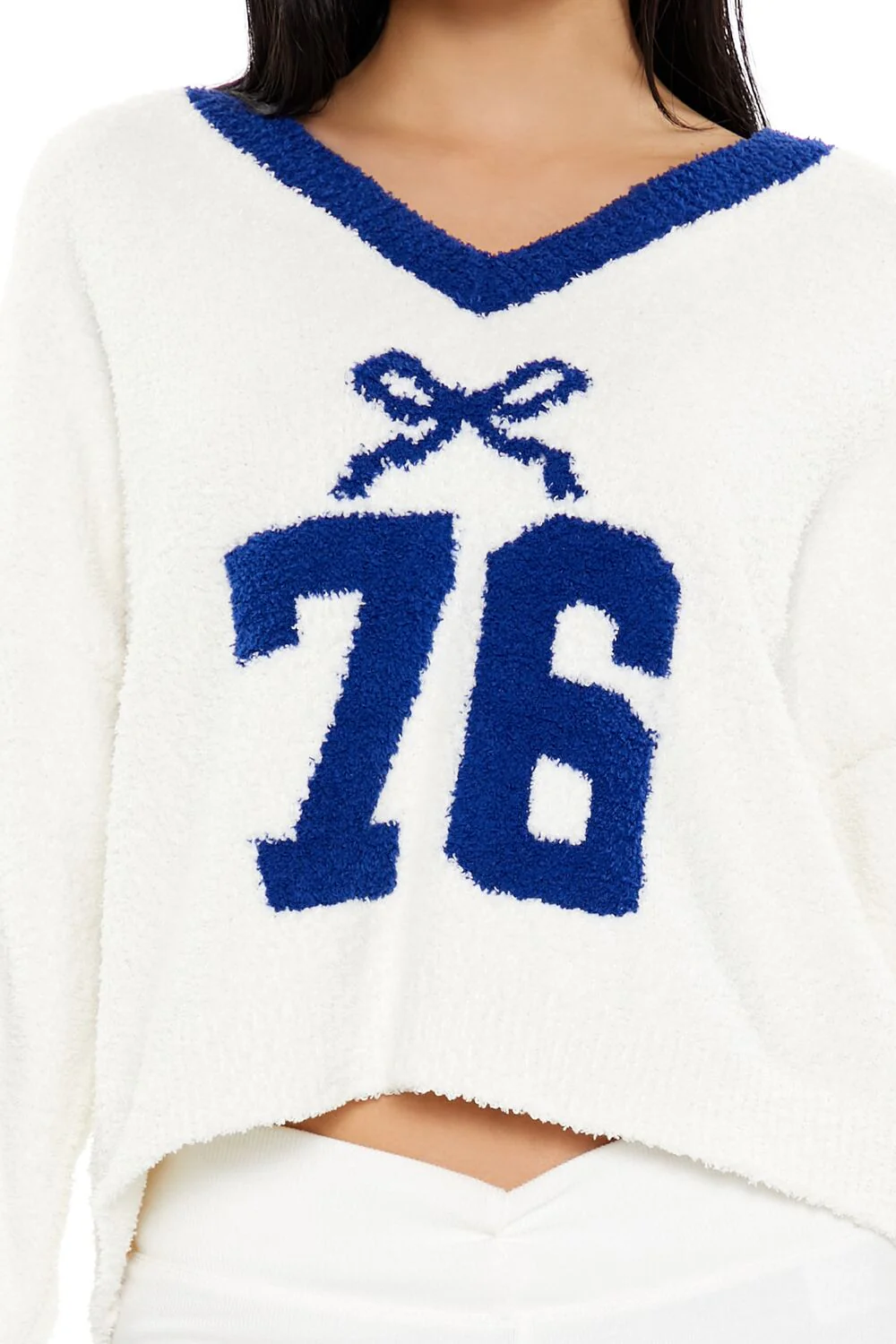 Bow 76 Fuzzy Knit Sweater - Image 3
