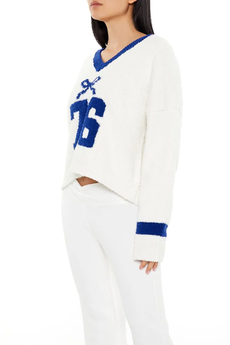 Bow 76 Fuzzy Knit Sweater - Image 4
