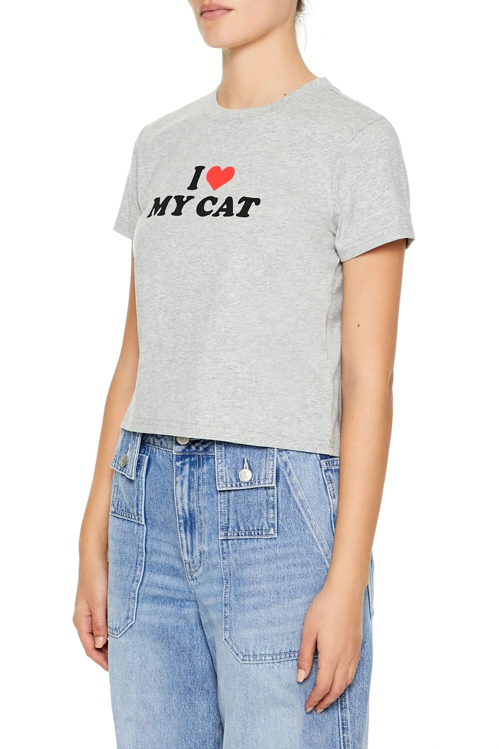 I Heart My Cat Baby Tee - Image 4