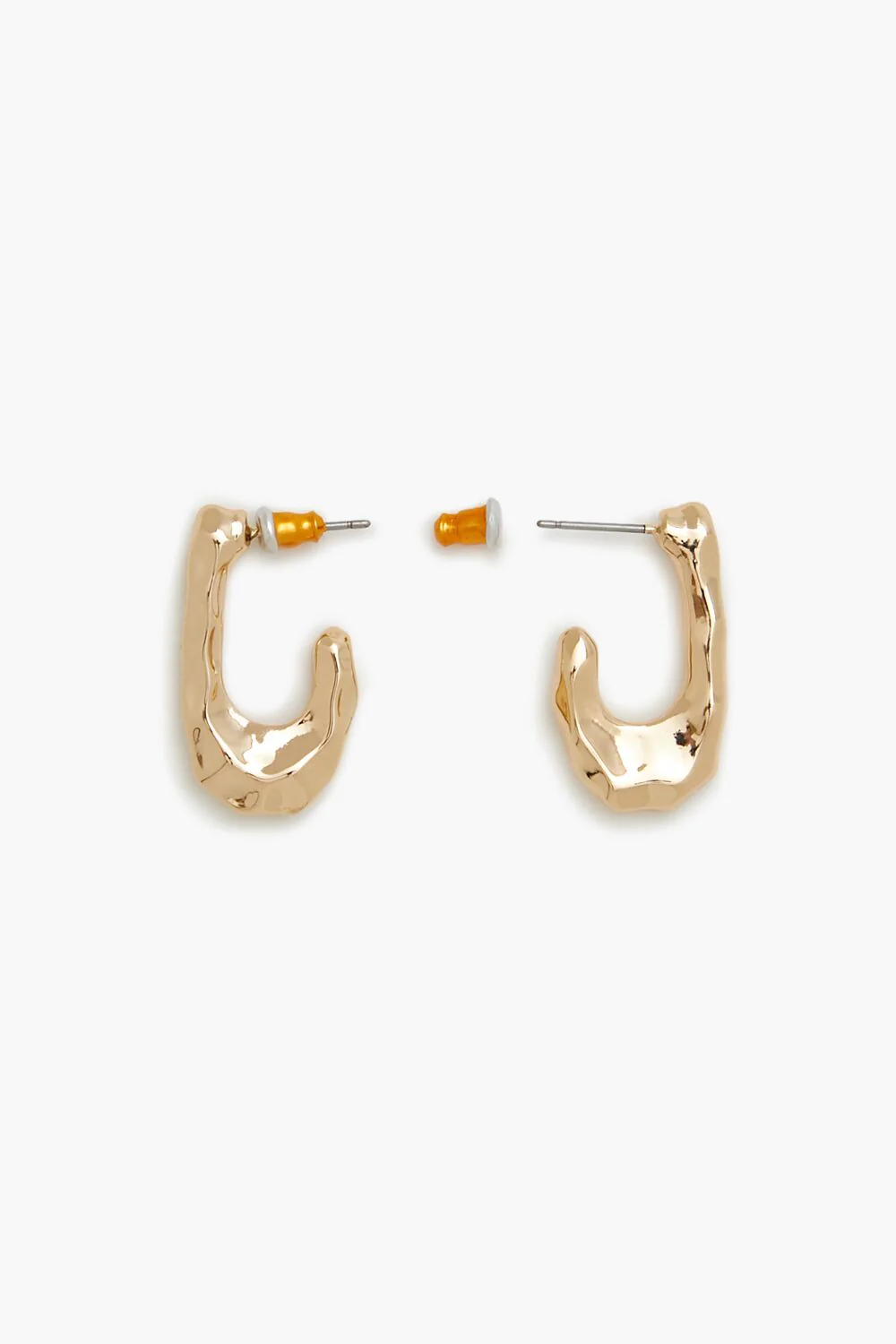 Hammered Geo Drop Earrings - Image 3