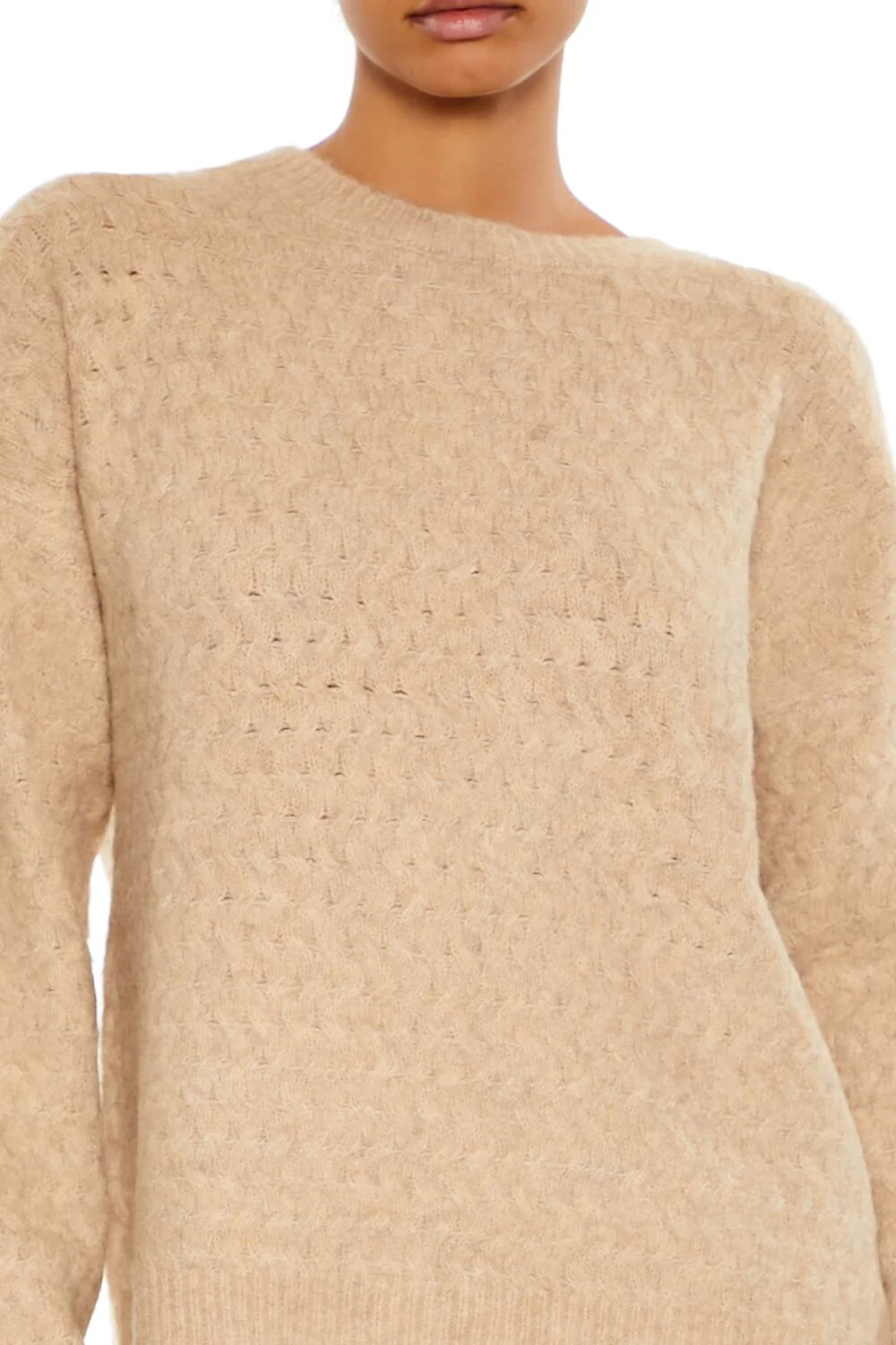 Fuzzy Textured Knit Sweater - Image 8