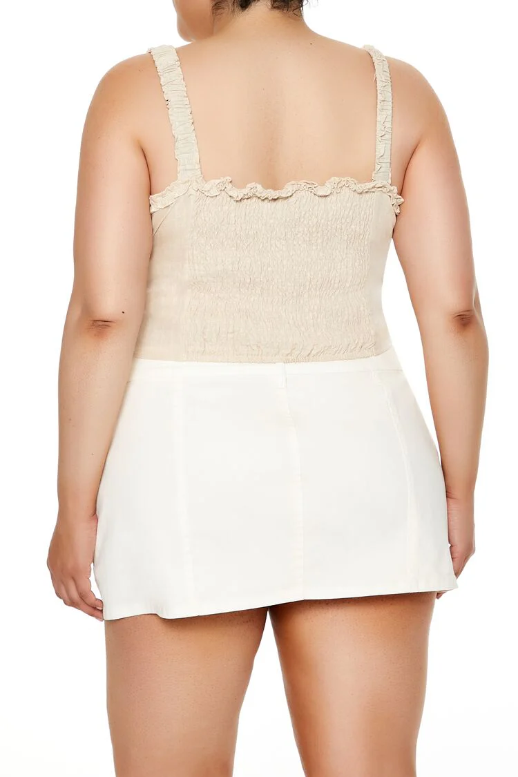 Plus Size Ruffle-Trim Crop Top - Image 10