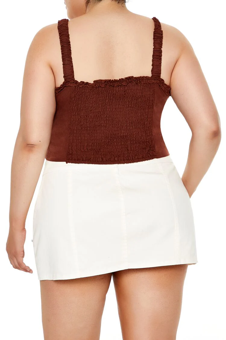 Plus Size Ruffle-Trim Crop Top - Image 15