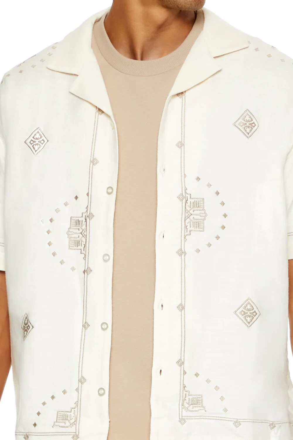Embroidered Geo Shirt - Image 3