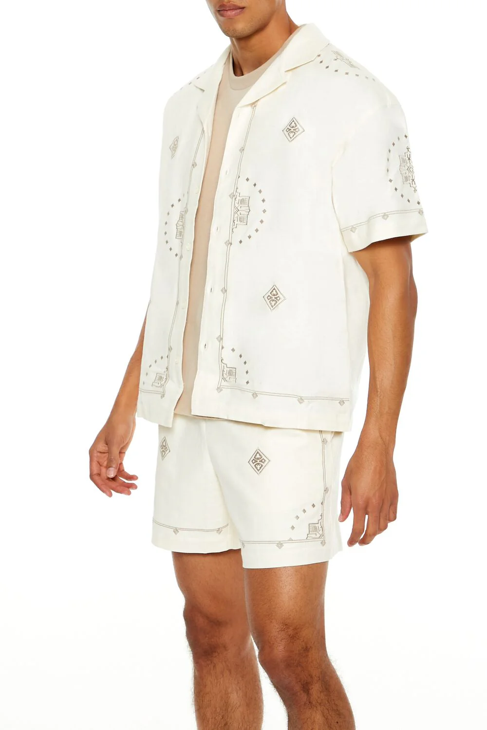 Embroidered Geo Shirt - Image 4