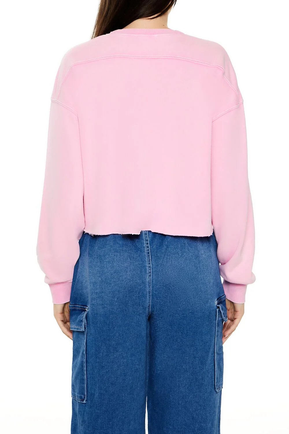 French Terry Cropped Pullover - Image 10