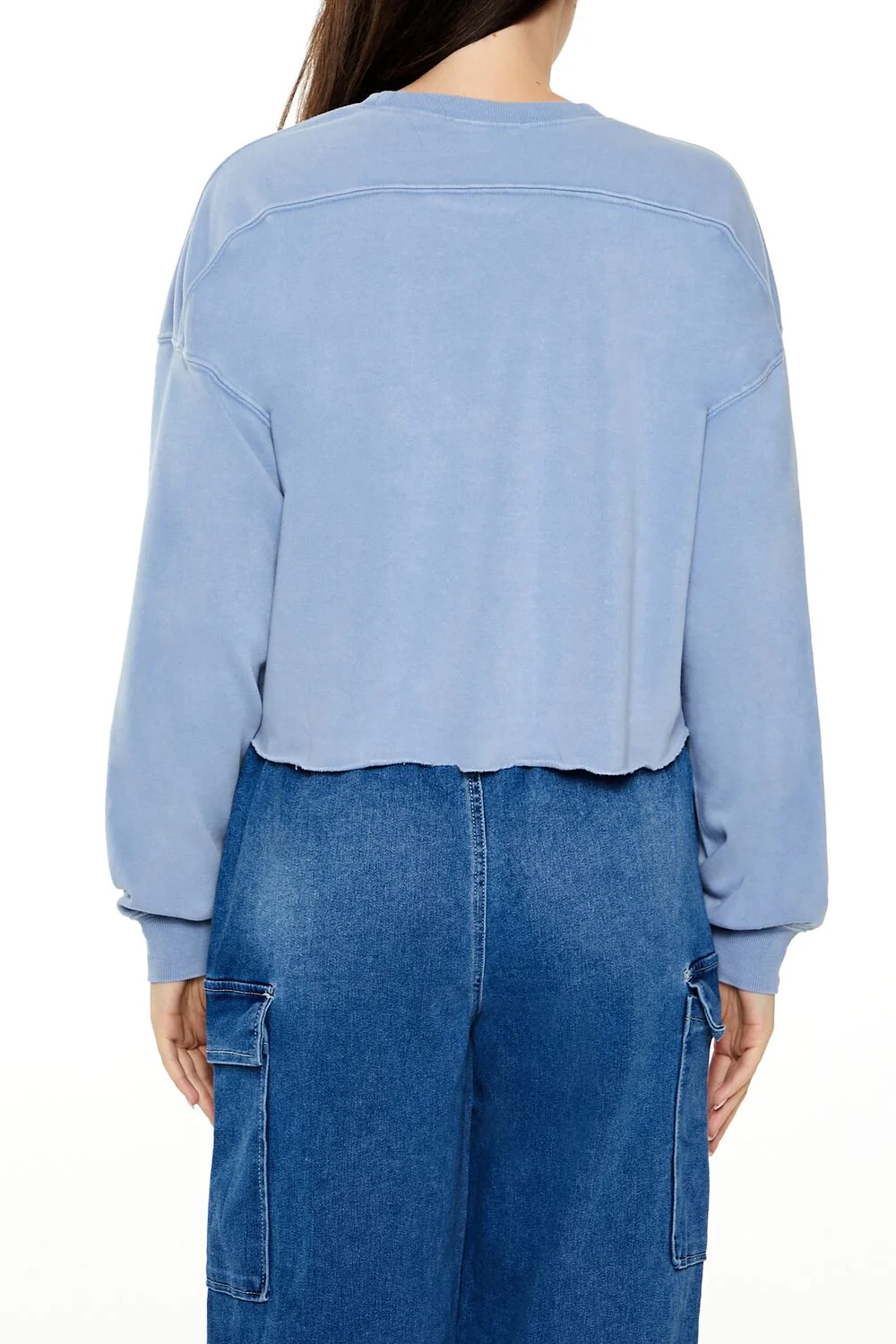 French Terry Cropped Pullover - Image 5